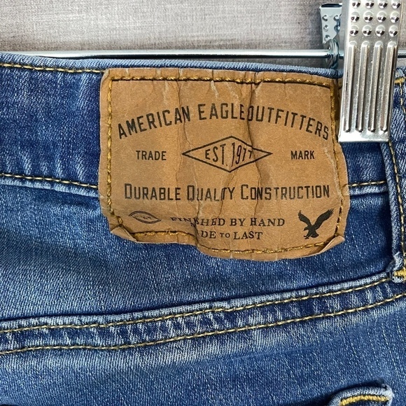 American Eagle Extreme Flex Skinny Jeans Sz 29X32 Light Wash Blue - Picture 6 of 11